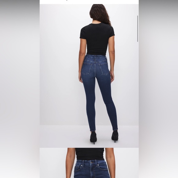 Good American Skinny Jeans in Dark Blue Wash - Picture 5 of 5